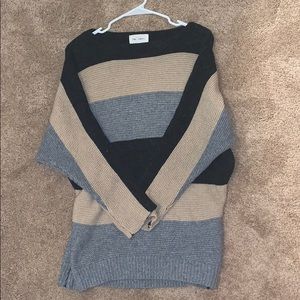 Oversized striped sweater